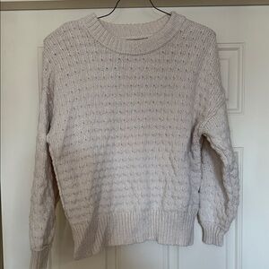 Cozy Cream Knit Sweater by Aerie